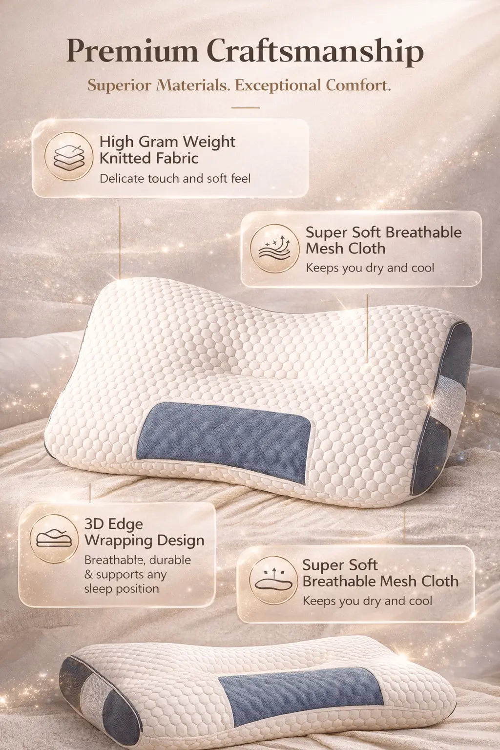 Dreamora™ -  PREMIUM Recovery & Neck Pillow